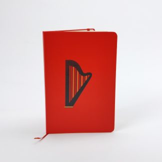 harp red notebook